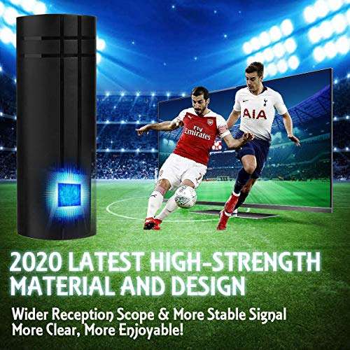 TV Antenna, 2020 Newest Outdoor Indoor TV Antenna, 220 Miles Range with 36ft Coax Cable, Support 4K HD Local Channels and All TV's Digital Antenna 2