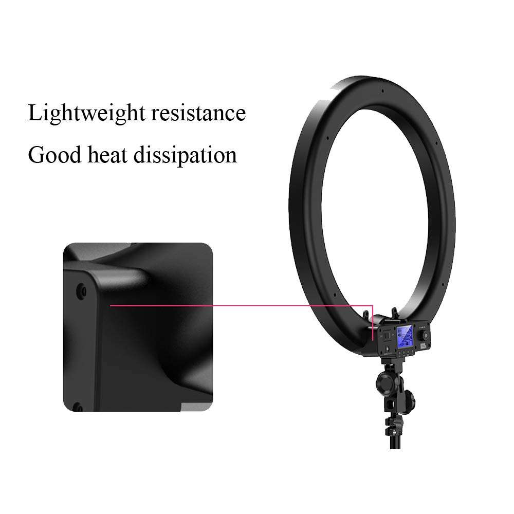 JION Doost 19-Inch External Dimmable SMD Led Ring Light Lighting Kit with Light Stand, Mobile Phone Holder, Hot Shoe Adapter for Portrait YouTube Video Capture 2