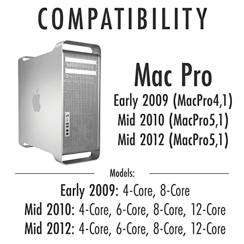 A-Tech 16GB Kit (4x4GB) RAM for Apple Mac Pro Early 2009, Mid 2010, Mid 2012 (4-Core, 6-Core, 8-Core, 12-Core) | DDR3 1333MHz PC3-10600R ECC RDIMM 2Rx4 1.5V 240-Pin Registered DIMM Memory Upgrade 3