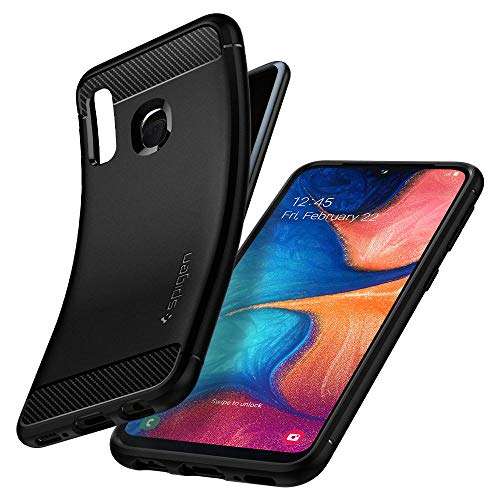 Spigen Rugged Armor Designed for Samsung Galaxy A20e Case (2019) - Matte Black 4