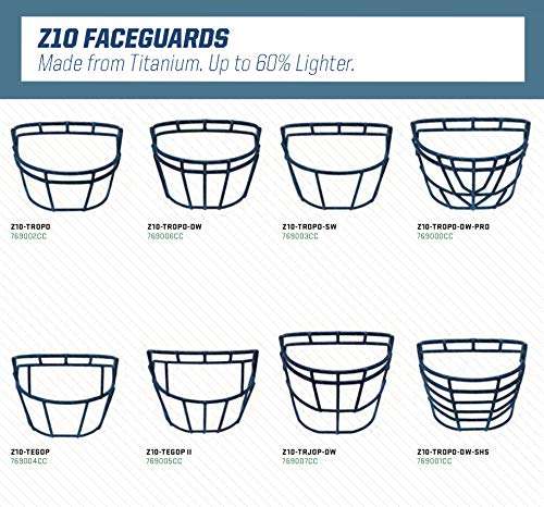 Schutt Sports FB Varsity Z10 Tropo SW Faceguard, Navy 3
