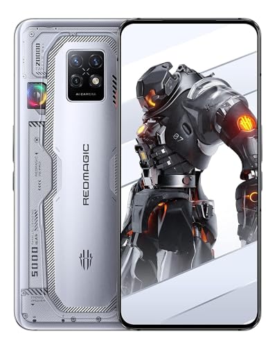 REDMAGIC 7S Pro Smartphone 5G, 120Hz Gaming Phone, 6.8" Full Screen, Under Display Camera, 5000mAh Android Phone, Snapdragon 8+ Gen 1, 18+512GB, 65W Charger US Unlocked Phone Silver&Transparent