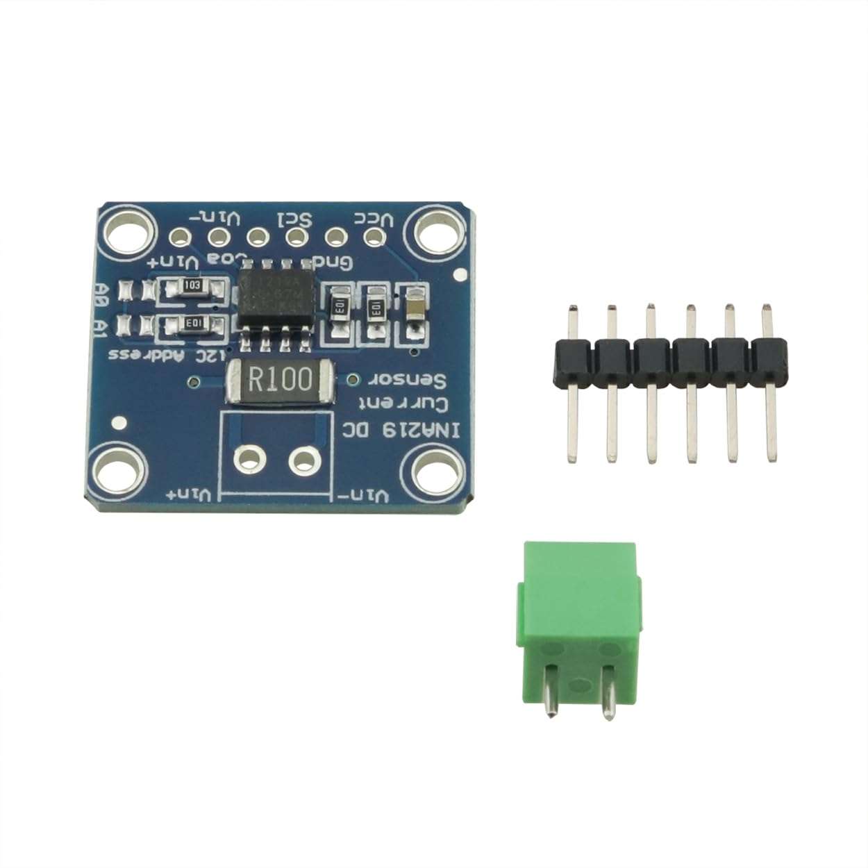 Ruiwaer Blue INA219 I2C Bi Directional DC Current Power Supply Sensor Breakout Module 1