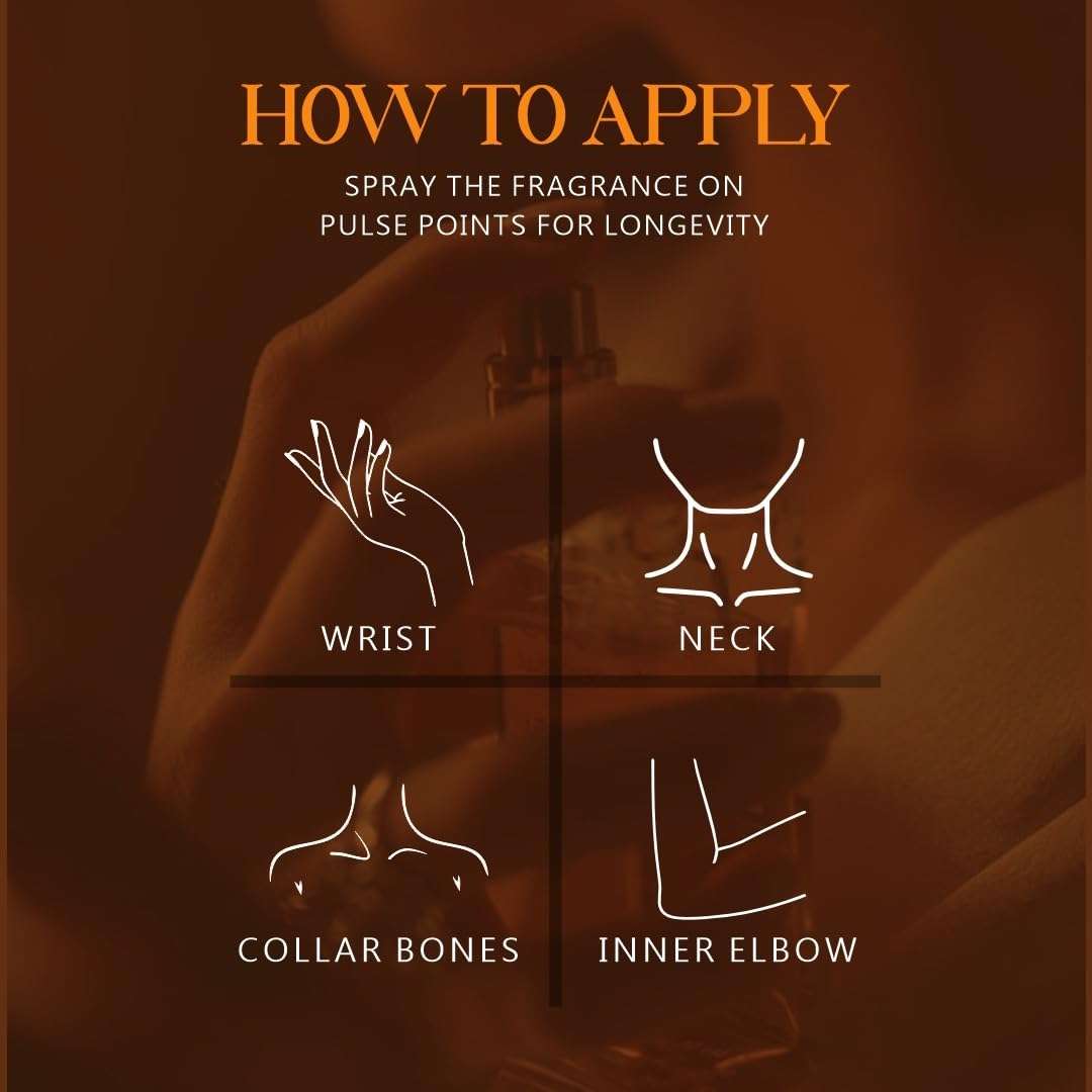 Glamveda Coffee Date Luxury Pure Perfume for Woman 100ml | Long-Lasting Fragrance | with Rose, Coffee, Musk, Vanilla | Floral and Fruity Premium Perfume for Women 6