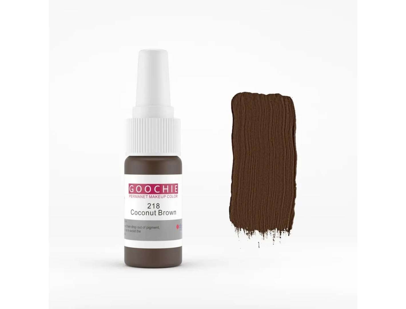 Goochie Coconut Brown EU Standard Micro Pigment Cosmetic Tattoo Ink | Permanent Makeup Eyebrow Color Pigment Micropigmentation 15ml - 218 1