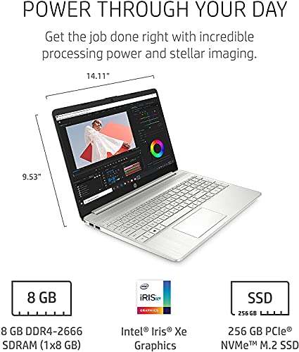 HP Newest 15.6" FHD Business Home Laptop, Intel i5-1135G7(Beats Intel i7-1065G7), 16GB DDR4 RAM, 512GB PCIE SSD, Thin and Lightweight, Fast Charge, Bundle with Woov HDMI, Windows 10 Home, Silver 3