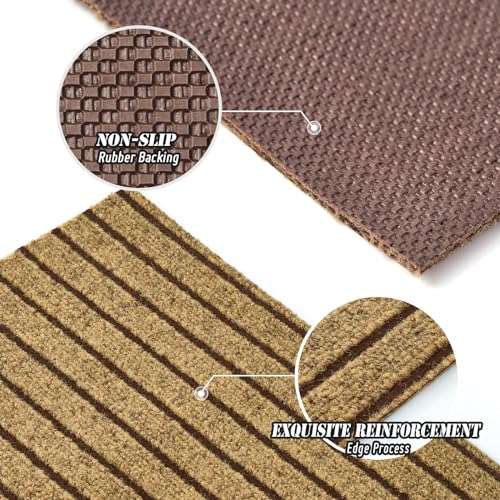 ANTPOP Runner Rug 2ft x 5ft Outdoor Indoor Runner Rugs with Rubber Backing Washable Rug Runner Carpet for Hallway Entryway Kitchen Bathroom Laundry Room Balcony Garage Patio 4