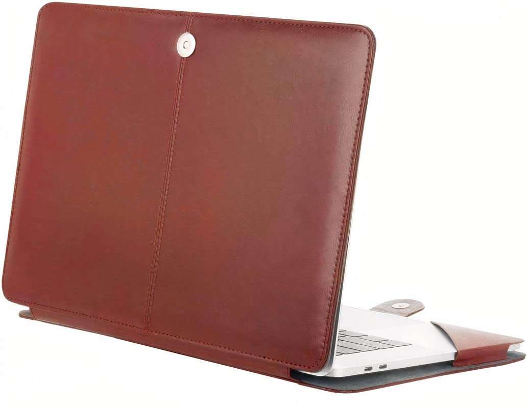 Flausen Original PU Leather Laptop Cover for Acer Aspire 5 A515-56-54Fn, Tan Brown (FLX-950) 4