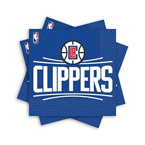 Los Angeles Clippers Party Napkins - 6 1/2" x 6 1/2", Pack of 16 2