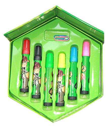VBE® 46 Pieces Color Pencil Box With Crayons, Water Colors And Sketch Pen Set (Green Box) 3