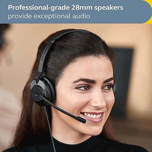 Jabra Evolve2 30 Se On Ear Wired Stereo Noise-Cancelling Headset-Features 2-Mic Call Technology & Usb-C Cable-Works With All Leading Unified Communications Platforms Such As Zoom & Google Meet-Black 6