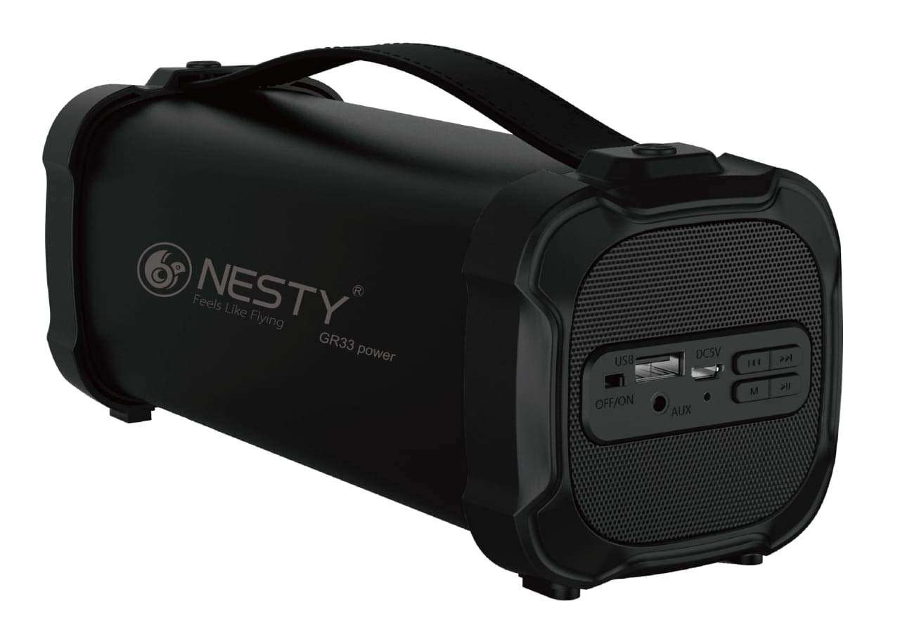Nesty GR33 Power 6 Watts Bluetooth Portable Speakers (Black) 1