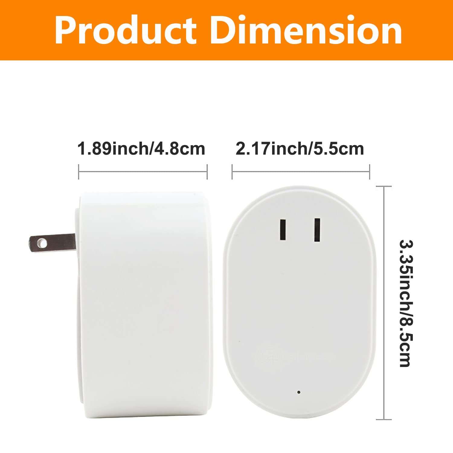 60W Step Up Voltage Converter 110V to 220V Lightweight Transformer and Travel Power Adapter US to EU Appliances with Circuit Breaker Protection 3