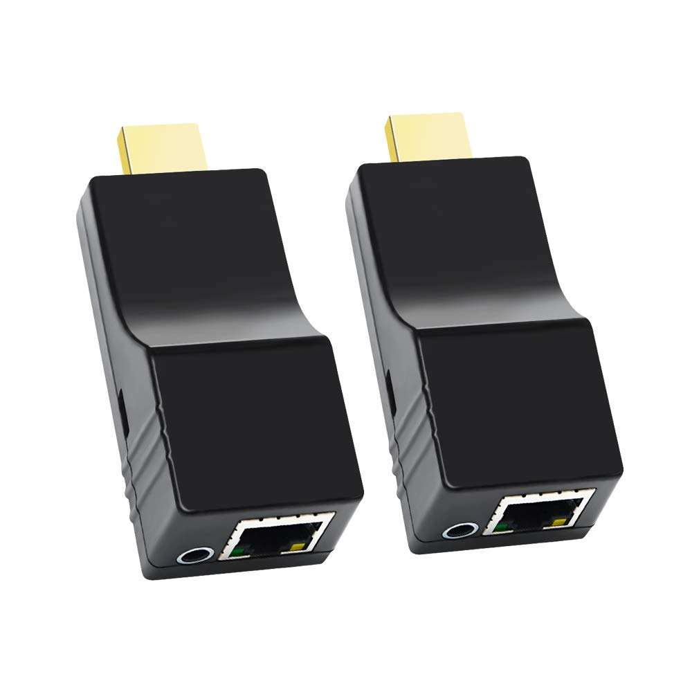 DDMALL Mini 4K HDMI Extender HE-30 with CAT8 Ethernet Cable 10ft Black 3
