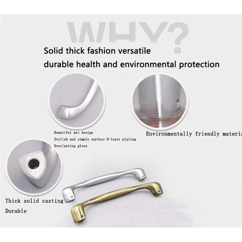 Metal Door Lever, Door Handle, Sliding Doors Aluminum Alloy Doors And Windows Door Hardware Accessories (Color : Silver) 2