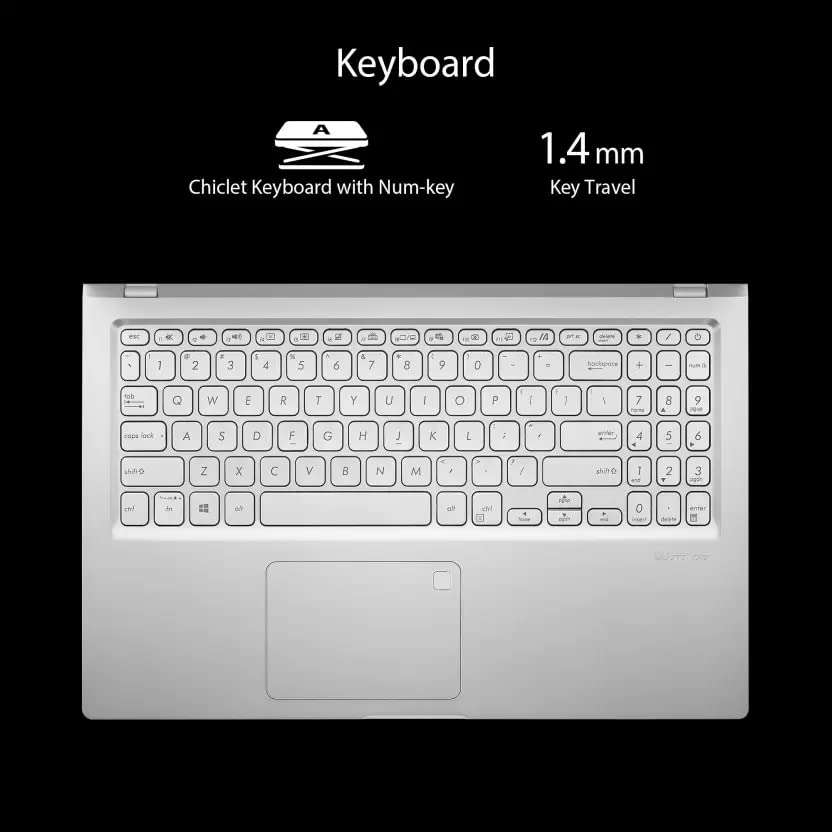 ASUS VivoBook 15 (2022) Core i3 10th Gen - (8 GB/512 GB SSD/Windows 11 Home) X515JA-BQ322WS Thin and Light Laptop (15.6 inch, Transparent Silver, 1.80 kg, with MS Office) 3