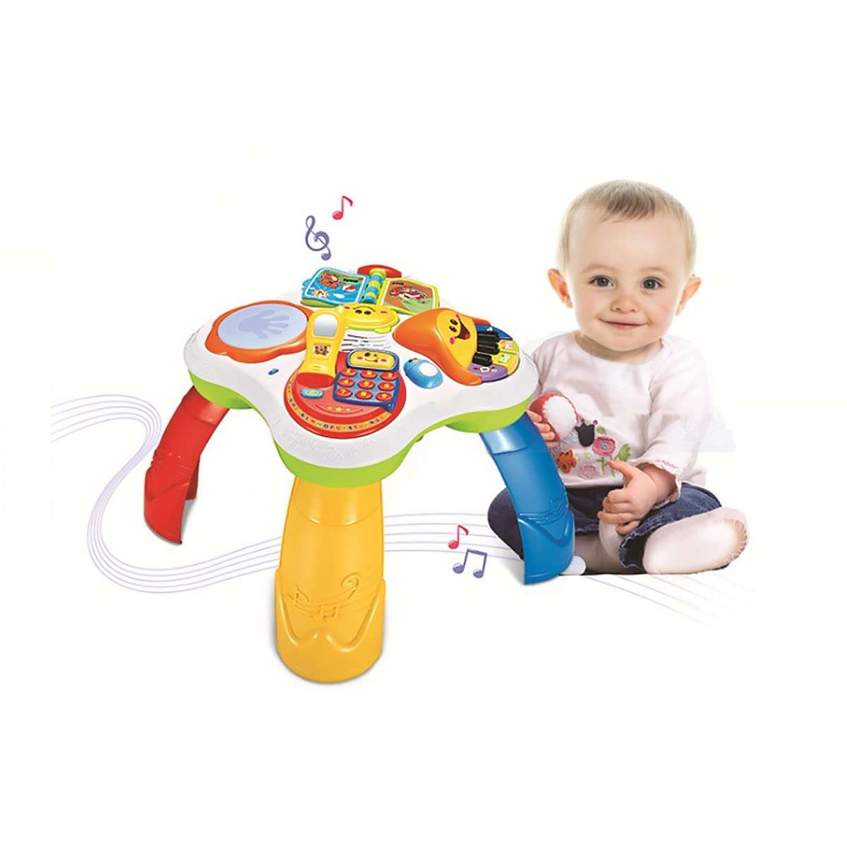Mokshith Multifunctional Baby Activity Table, Learning Musical Table, Educational Play Toys, Musical Toys for Infants, Baby Toys, Space Playset Toy, Baby Gifts 1