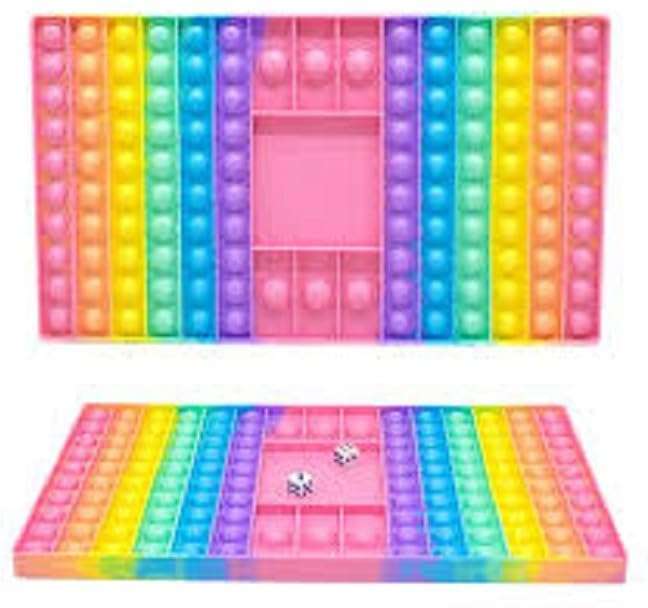 KMC KIDOZ Combo pop Bubble figit Sensory Toys, Silicon Satisfying Relaxing Toys, Simple dimple Fidget Toys for Kids Girls Boys Adults (Color May Very) Pack of 2 (Multicolor) 1