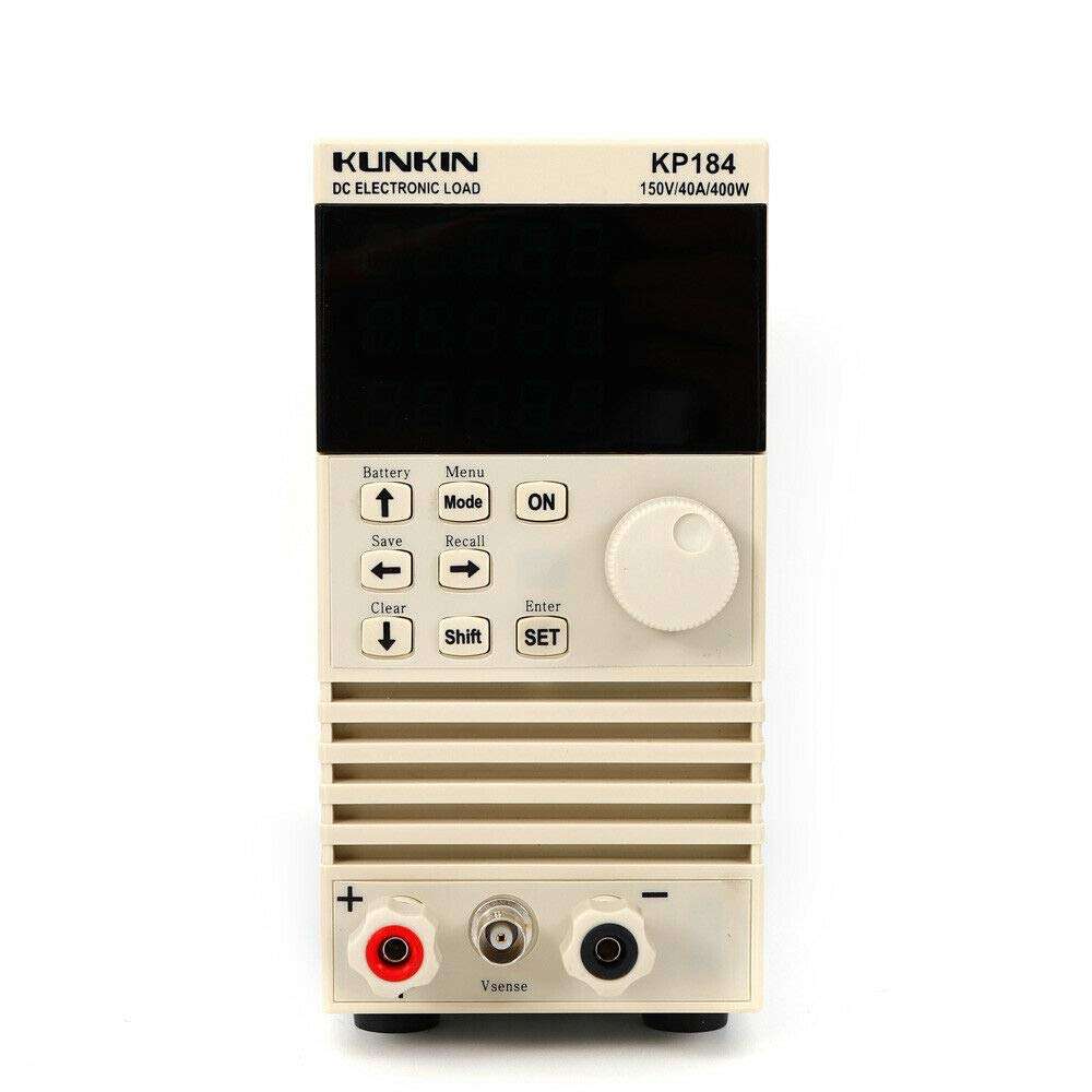 Electronic Load Battery Tester, KP184 DC 1-150V 0-40A Electronic Load Single Channel Battery Capacity Tester RS485 RS232 Communication Interface 4