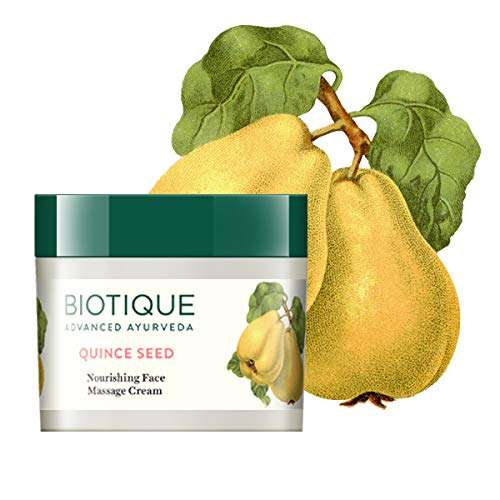 Biotique Quince Seed Nourishing Face Massage Cream 50 gm /1.69 Oz I Normal To Dry Skin 2