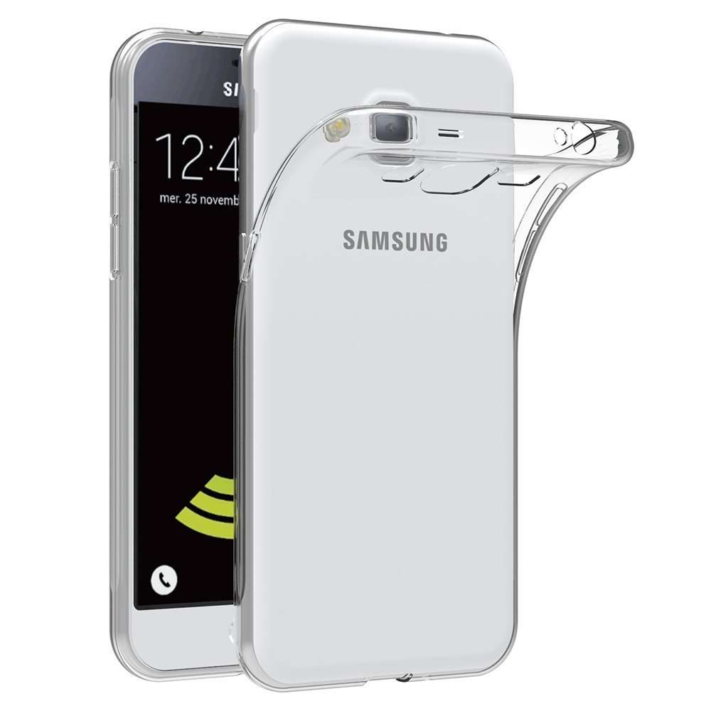 MaiJin Case for Samsung Galaxy J3 2015 / Galaxy J3 2016 (5 inch) Soft TPU Rubber Gel Bumper Transparent Back Cover 1