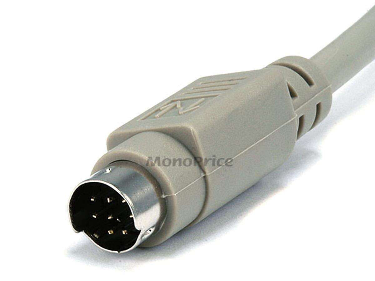 Monoprice 6ft MDIN8 M/M Cable for Mac+/Imagewriter II - Beige 2