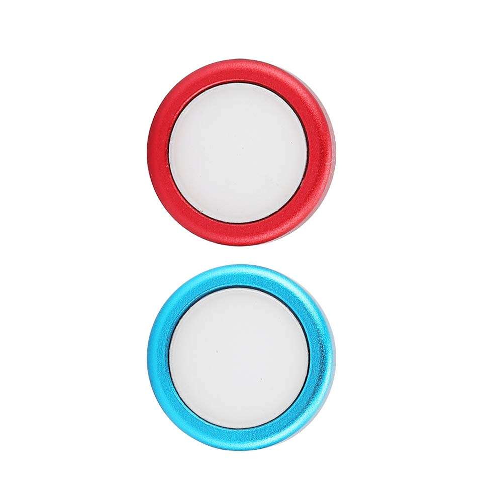 Comfortable Game Controller Cap Button Cover, Button Cap, Durable Game Controller Cap Game Controller Cap, 2 Pcs Silicone Gel Button Cap for Switch Game Console for Game(1 blue 1 red) 2