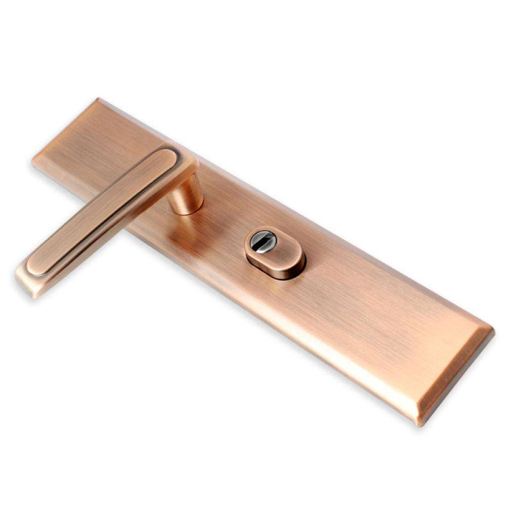 Anti-Theft Door Locks, Household Door Handles, Universal Handle Locks, Multi-Function Door Lock Handles-Red Bronze 2