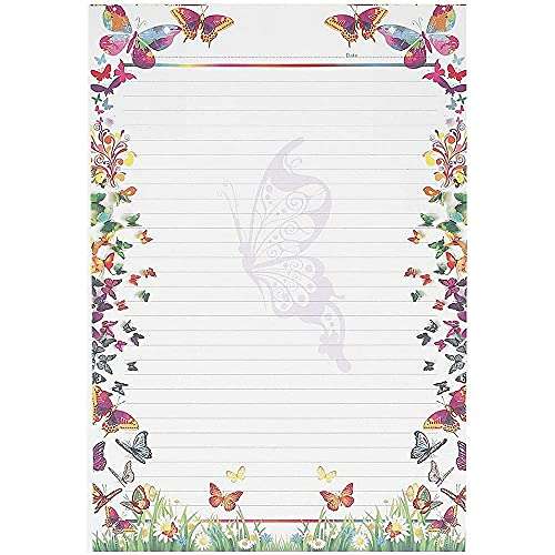 Class Fun A4 One Side ruled Designer Sheets (Pack of 200 Sheets) Project/Assignment/Practical/Homework, One Side Ruled,Mulitcolor 1