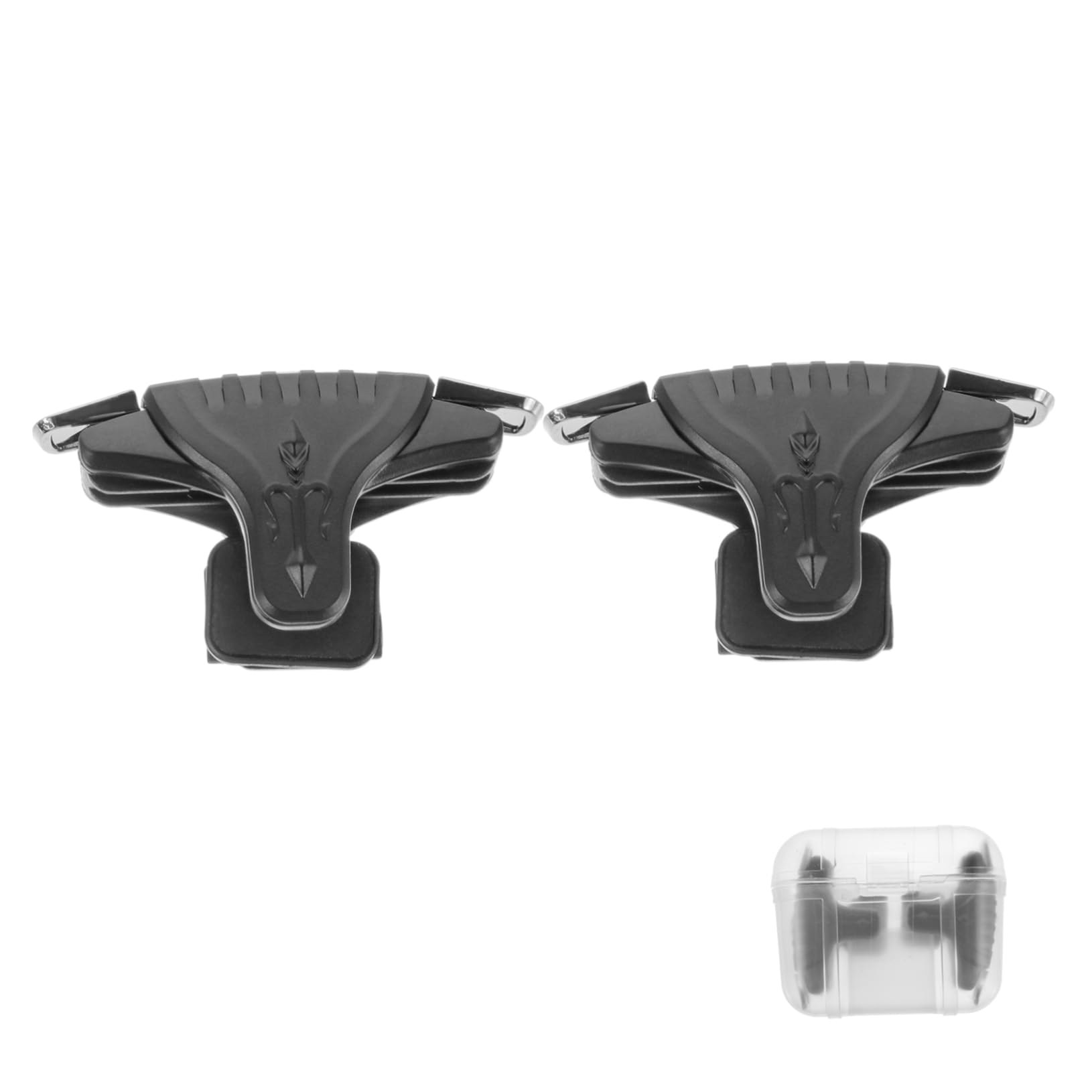 HOMSFOU 2 Pairs Trigger Gaming Compact Gamepad Grip Handle for Easy to Install