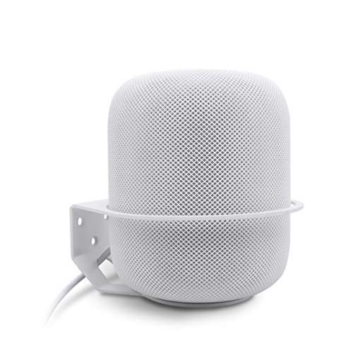 ALLICAVER Wall Mount Compatible Apple HomePod, Speaker Mount for Homepod 2, Sturdy Metal Made Mount Stand Holder Compatible Apple HomePod, White 1