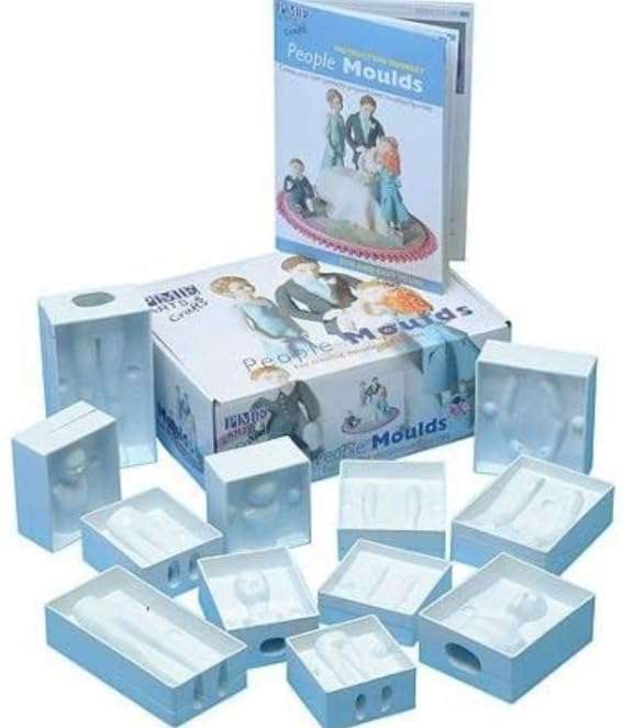 Lyba Mould 3D People Mould Family Figure Fondant Decorating Mould Set
