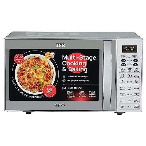 IFB 25 L Convection Microwave Oven (25SC4, Metallic Silver, With Starter Kit) 1