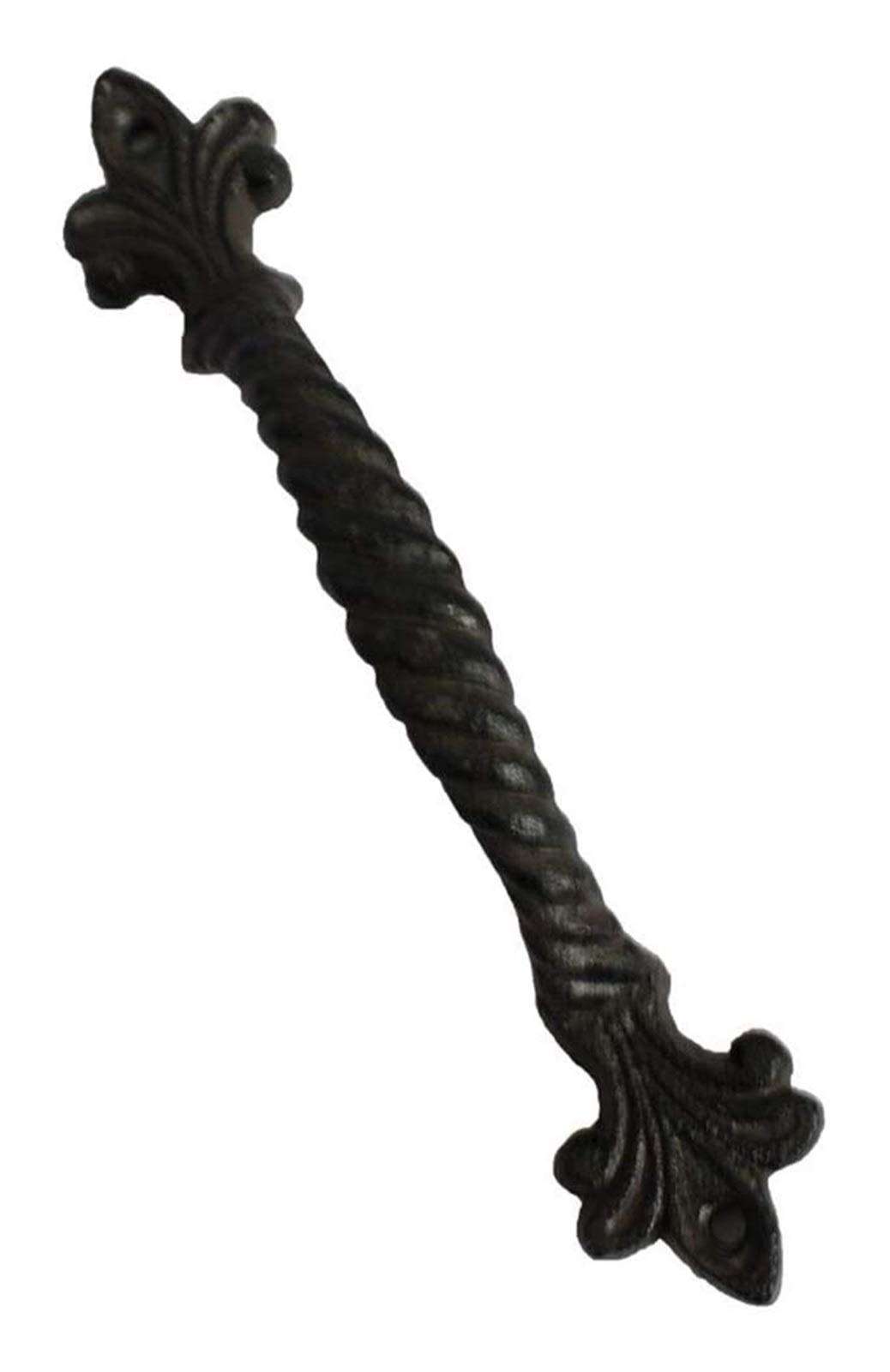 YI-LIGHT Door Handle, 2pcs Home Decoration Heavy Cast Iron Door Latch Garden Wooden Shed Door Lever Door Lever Furniture Hardware 2