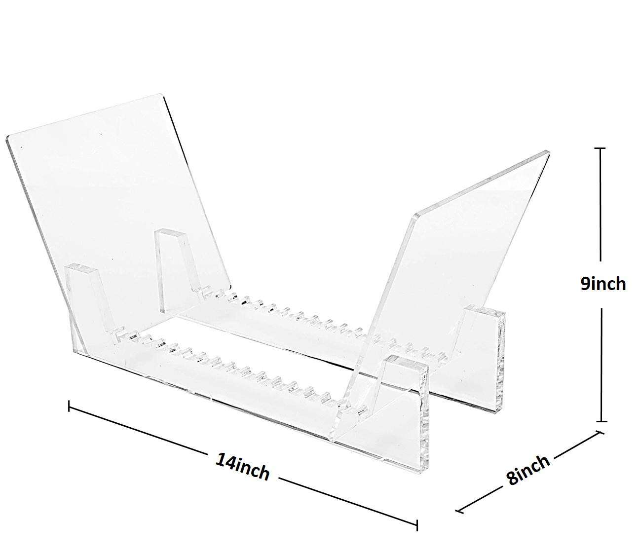 Record-Happy Vinyl Record Holder Acrylic Stand - Premium Crystal Clear LP Rack holds up to 30 Album Lp's Functional Rack Design Perfect for 12” or 7” Singles 4