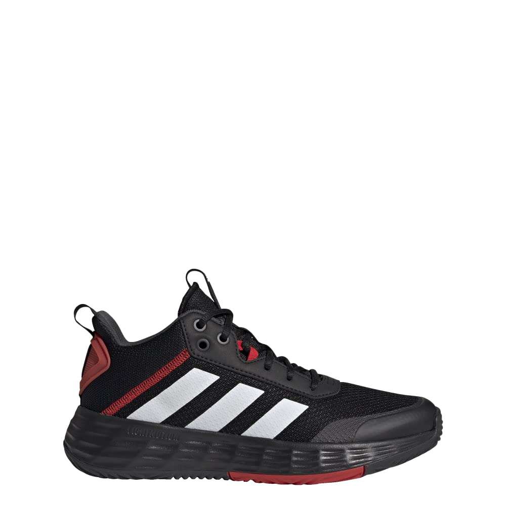 adidas Men's Own The Game 2.0 Basketball Shoe, Black/White/Carbon, 10 3
