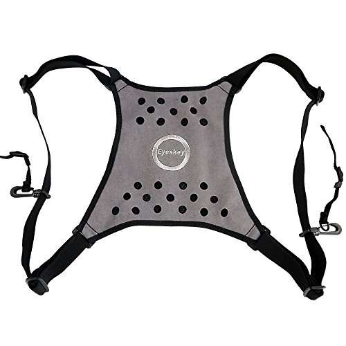 Eyeskey Binoculars Harness Light-Weight Breathable Comfortable Binocular Strap Harness -Easy to Attach and Detach Binoculars, Cameras and Rangefinders, 4oz 2
