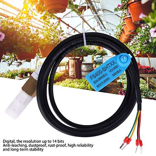 Digital Temperature Humidity Sensor Copper Plastic Housing High Accuracy for Soil FS400-SHT3 Housing High Accuracy Low Consumption I2C Output(SHT31) 3