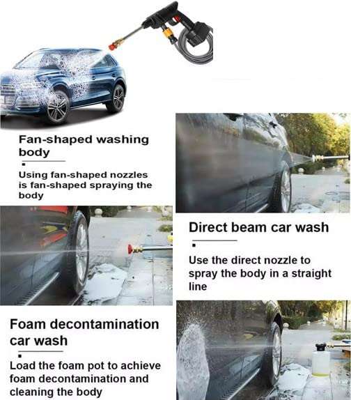AYW Portable Car Water High Pressure Gun 24V/5 Meter Hose/Water Gun Car/Home Washer for Tucson 2015 3