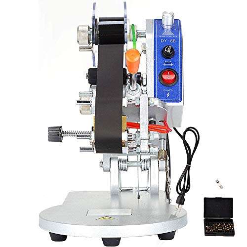 VEVOR Hot Stamp Printer 60W Manual Ribbon Code Printer 110V Thermal Date Coding Machine for All Kinds of Plastic Film and Other Flexible Packaging Products 1