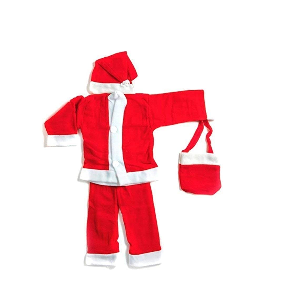 SK Craft Santa Claus Dress for Kids, Santa Claus Dress for Baby Girl & Baby Boy| Christmas Costume Dress Size 1 - Red (Age 6 Month to 1 Year Old Baby) 3