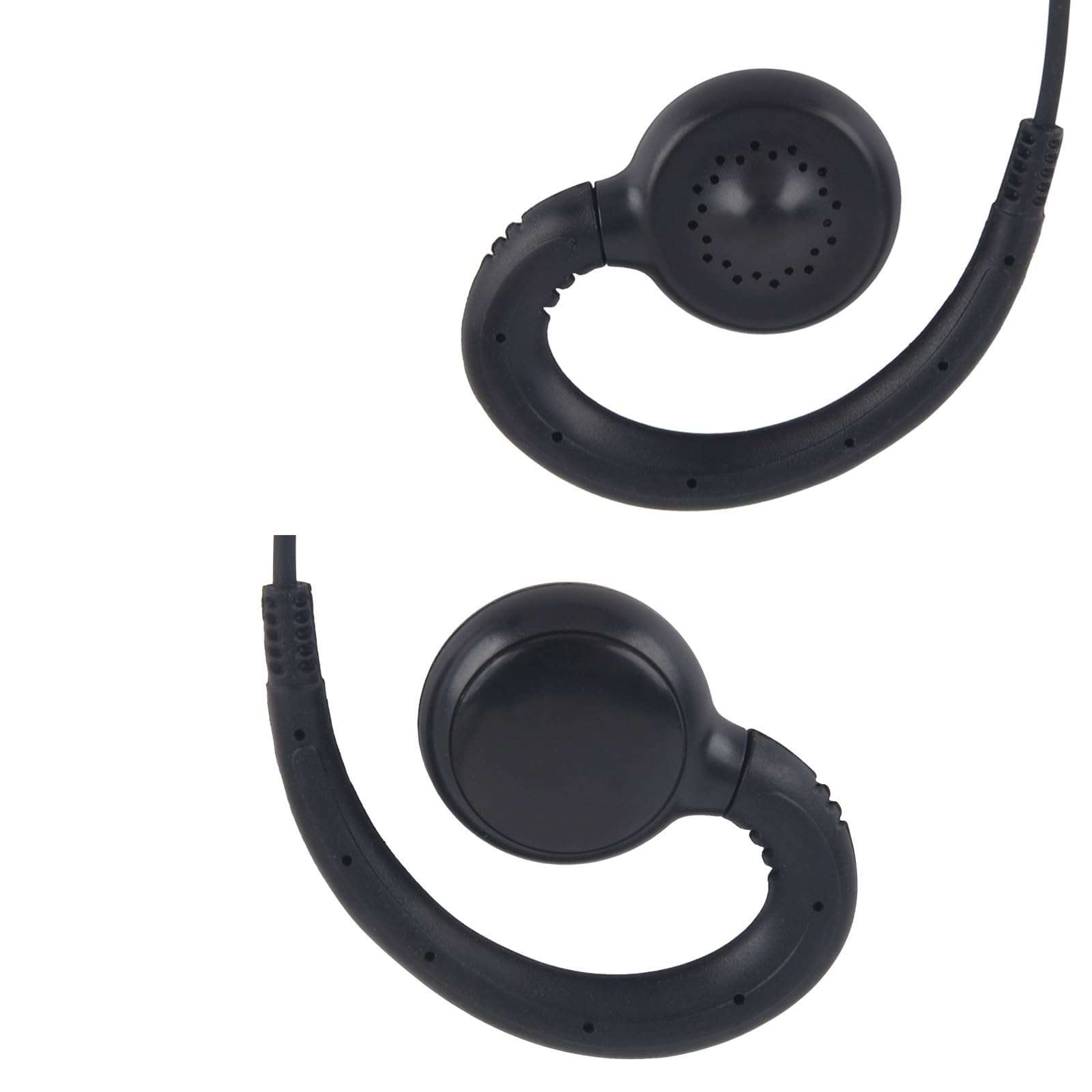 Pdflie Walkie Talkie Earphones with Mic, Two Way Headset Replacement for Kenwood Khs-34 C-Ring Earpiece, Compatible with ProTalk PKT-23 Portable Radio 5