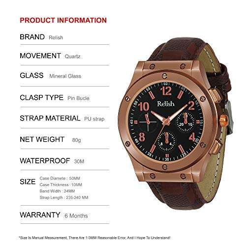 Relish Analog Brown Wrist Watch for Mens & Boys | RE-BB1070 | Watch for Mens 2