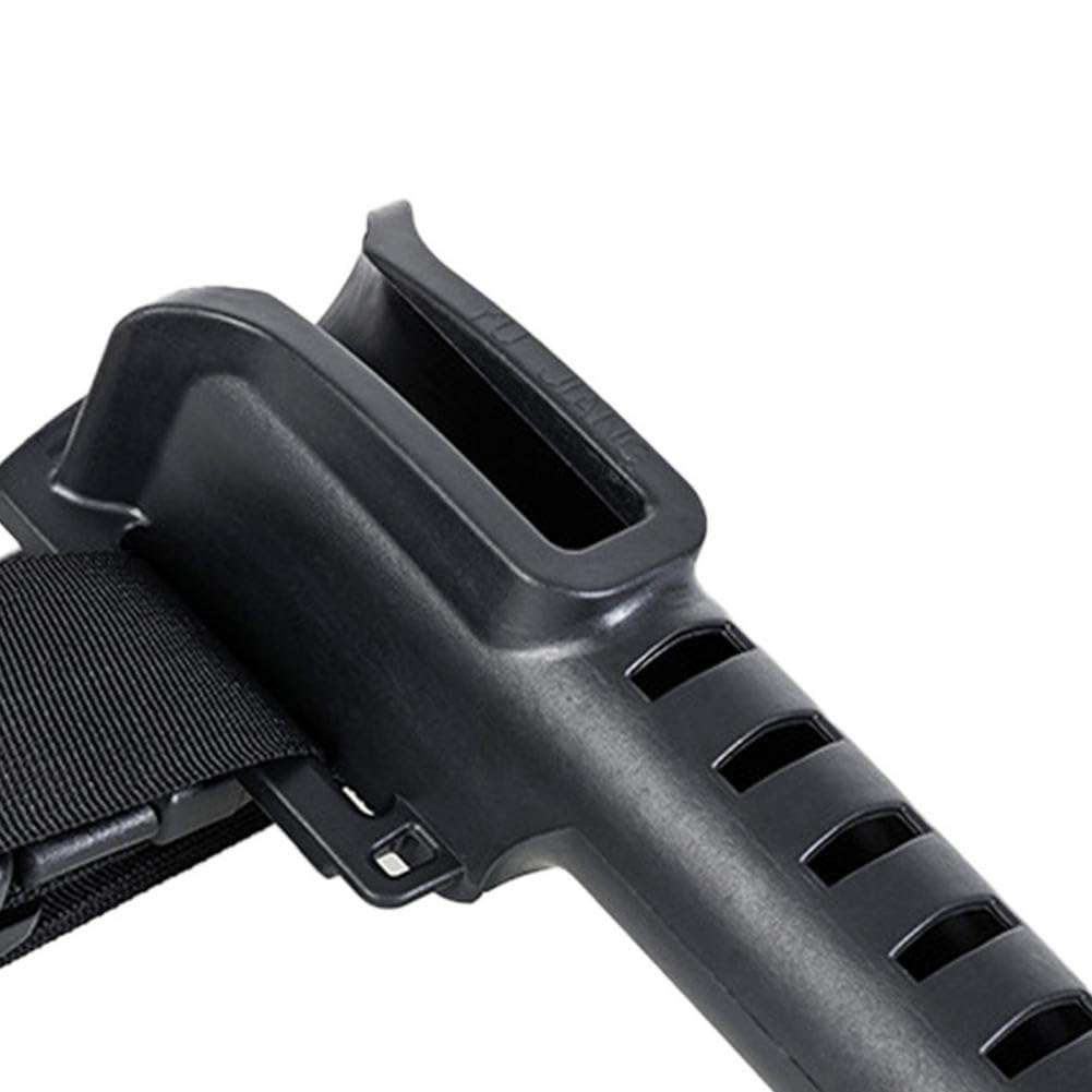 Black Fishing Waist Belt with Portable Plastic Fishing Rod Holder Fishing Waist Belt Adjustable Rod Holder Fishing Belt Pole Inserter Fishing Rod Accessories for Spinning Surf Kayak Outdoor Fishing 5