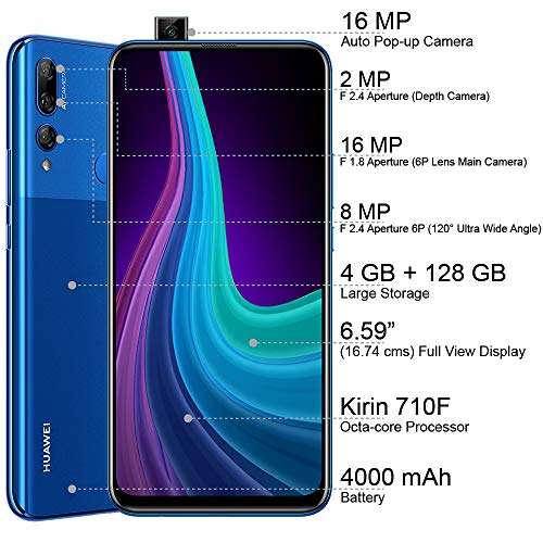 Huawei Y9 Prime 2019 (Sapphire Blue, 4GB RAM, 128GB Storage) 3