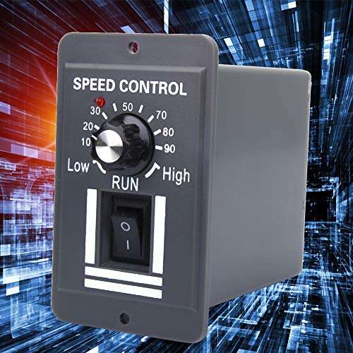 Motor Speed Controller, 400W AC Small Size High Motor Speed Governor Motor Pinpoint Regulator Forward & Backward Direction (X0520 20A) 2