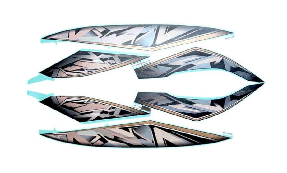 PHITO Bike Fancy Stickers and Decal Stylish, Waterproof, Easy-to-Apply Vinyl Graphics Full Body Kit Compatible with Activa 6g New Blue 2025 3