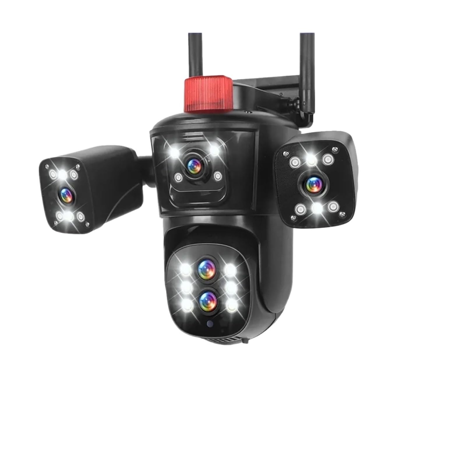QDVOPHZA 10K 20MP Four Screens WiFi IP Camera Outdoor 10X Zoom 360°View PTZ Cam AI Tracking CCTV Video Surveillance Security Camera(A/U,10K 10XZoom Add 128G) 1