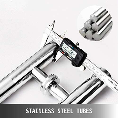 VEVOR Ladder Style Door Handle 47.2" Length Stainless Steel Door Handle Heavy-Duty Ladder Style Push Pull Handles Push-Pull Door Handle Barn Door Handles for Solid Wood Glass Steel Doors Back-to-Back 4