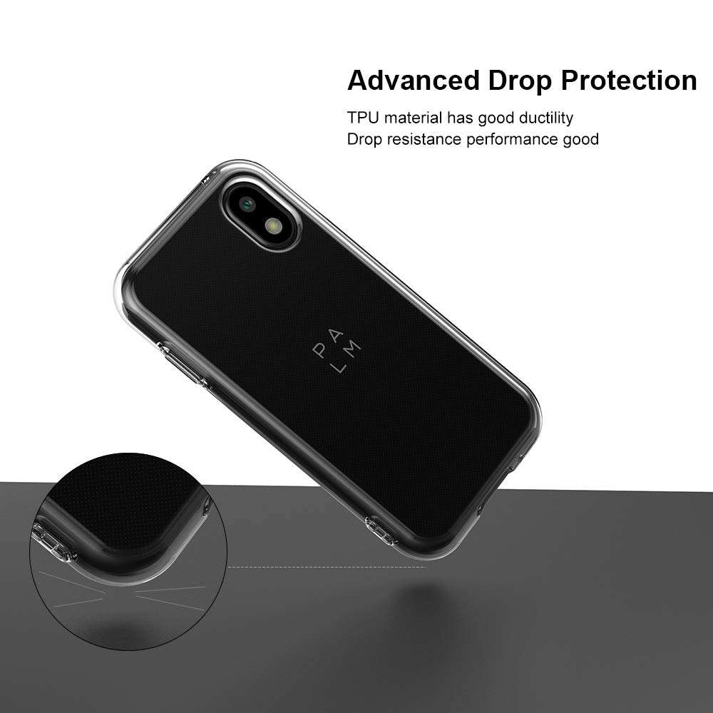Redluckstar Palm Phone Case Cover, Palm Smartphone PVG100 (Pepito) 2018 Case, Slim Clear TPU Bumper Anti-Scratch Case Accessory 5